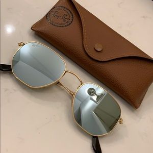 NWT Ray Ban Hexagonal Flat Lense Sunglasses